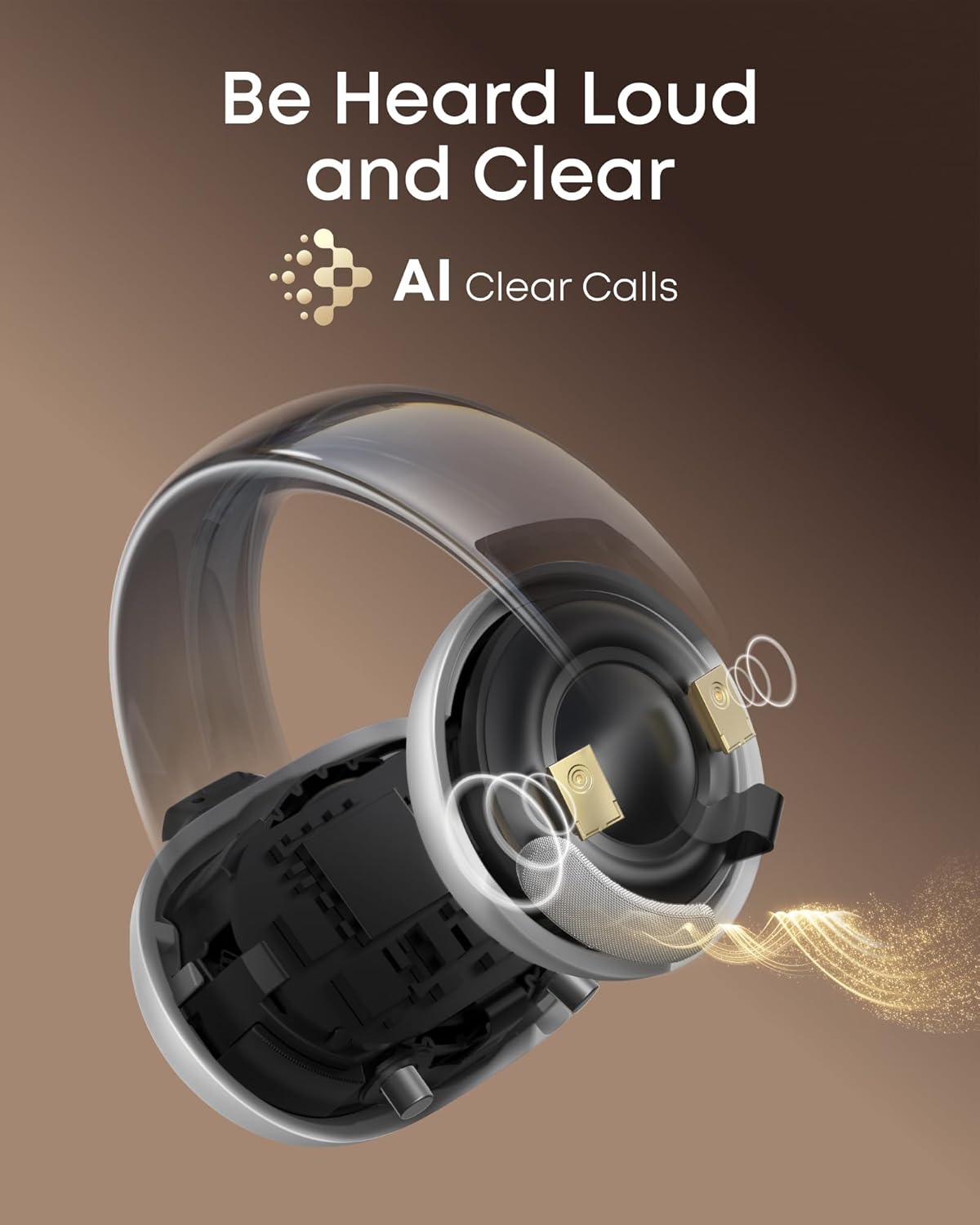 Thumbnail 6 de Soundcore AeroClip by Anker open-ear clip-on earbuds with 4-mic AI calls and adaptive comfort