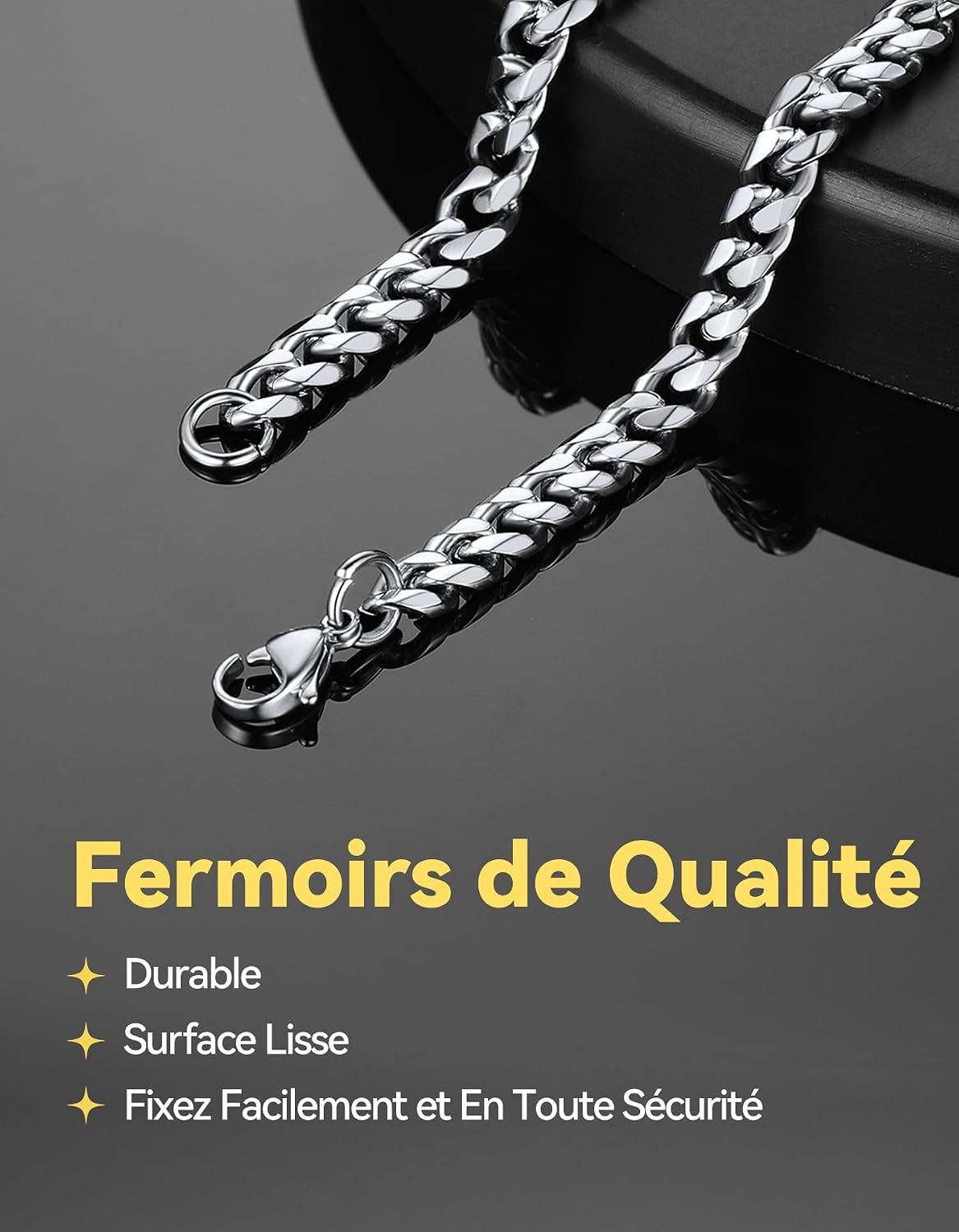 Detalle de ChainsHouse Bracelet chaîne cubaine 6 mm