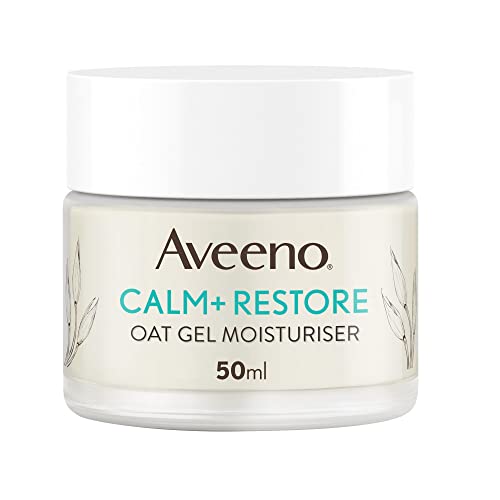 Detalle de Aveeno Face Calm+Restore Oat Gel Moisturiser for Sensitive Skin, 50ml