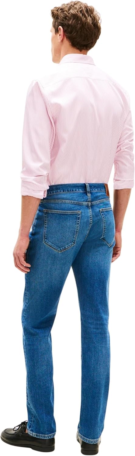 Detalle 2 de Tommy Hilfiger Men's Slim Straight Denton Jeans in Cobalt Blue