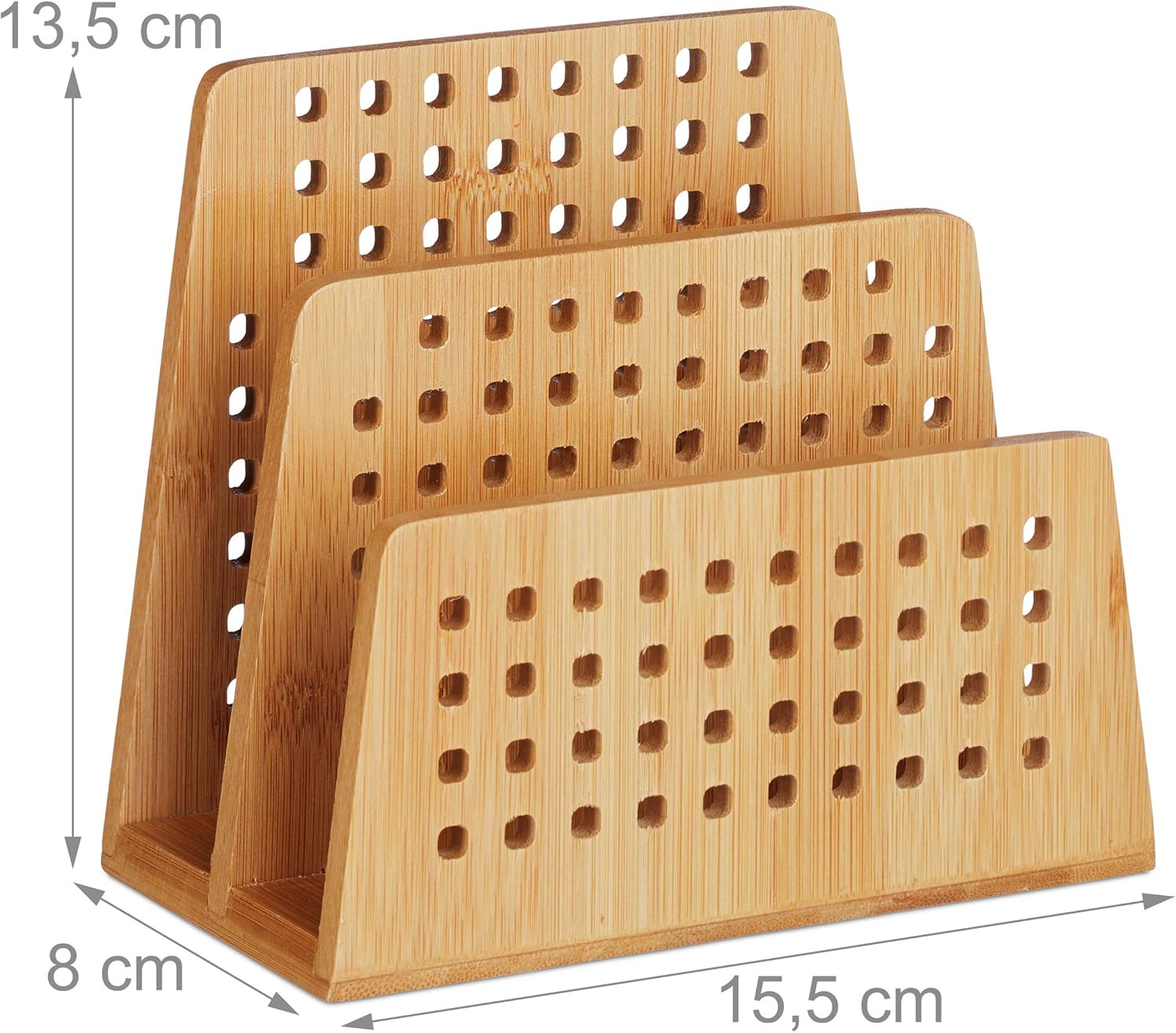 Thumbnail 3 de Relaxdays Porte-documents en bambou