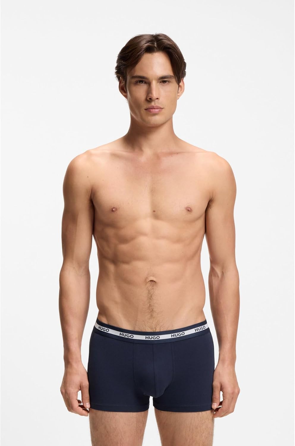 Detalle de HUGO Hommes Trunk TR Planet – Lot de 3 Boxers Courts en Coton Stretch