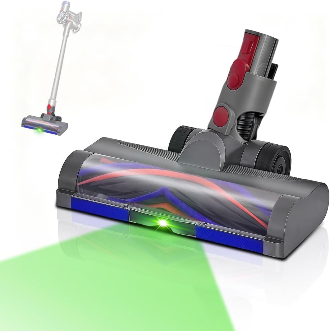 Detalle de shepanyi V7-V15 – szczotka podłogowa LED do Dyson, antystatyczna i bez plątania