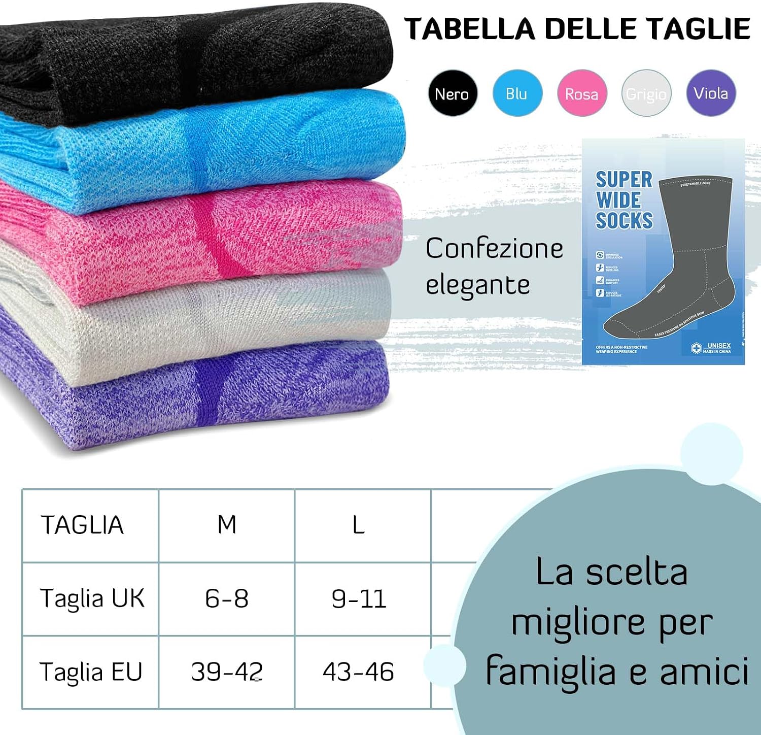 Detalle 2 de LOFIR Calzini diabetici in bamboo 39-46