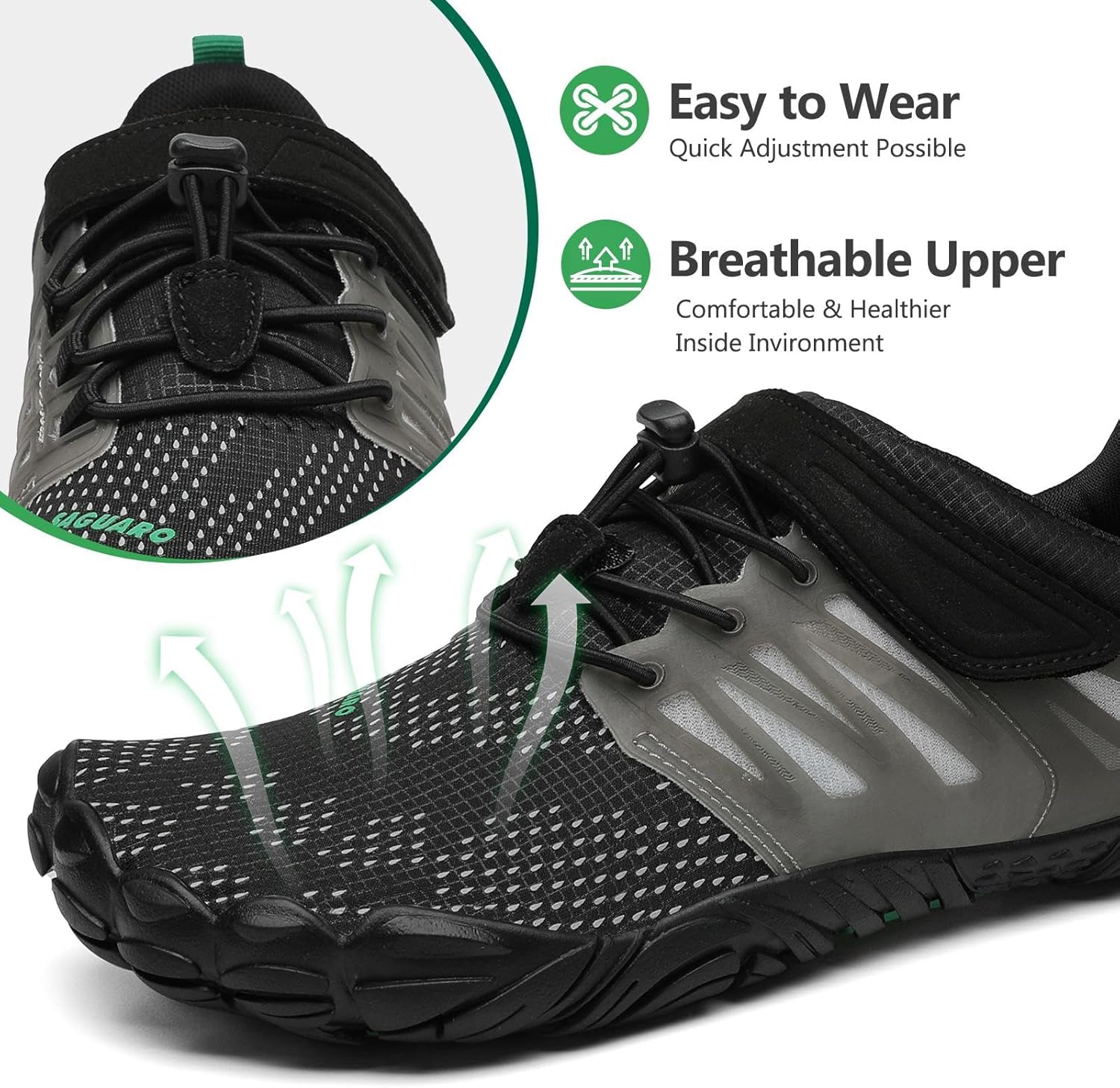 Thumbnail 3 de SAGUARO Unisex Barfußschuhe Outdoor – minimalistische, rutschfeste Barfussschuhe für Alltag, Training & Reisen