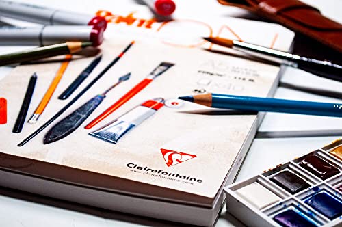 Thumbnail 1 de Bloc Collé PaintON Clairefontaine 96536C – 40 feuilles A3 📄