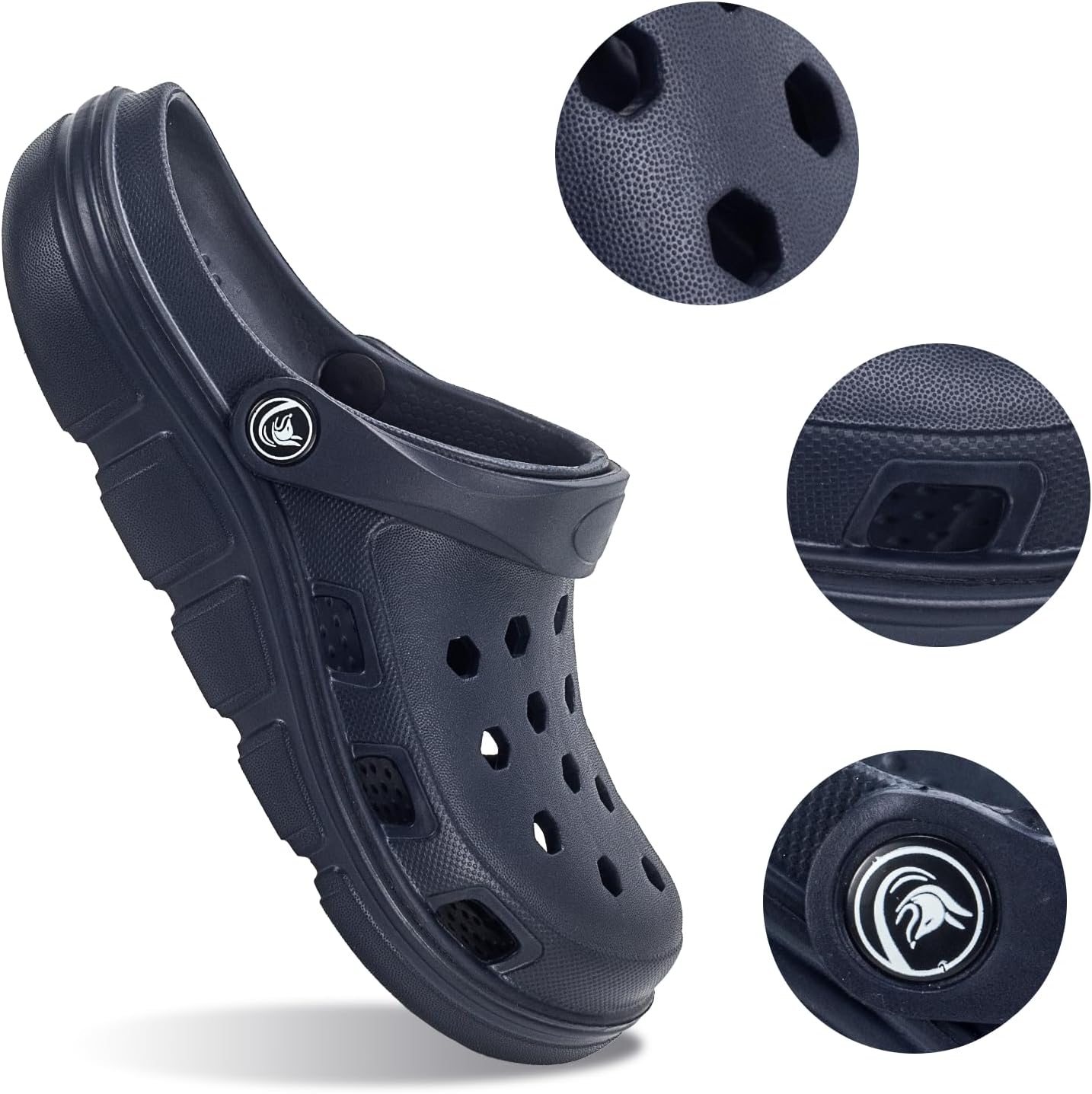 Detalle de PIMIO Garden Clogs for Women and Men – Slip-On Work Shoes with Arch Support