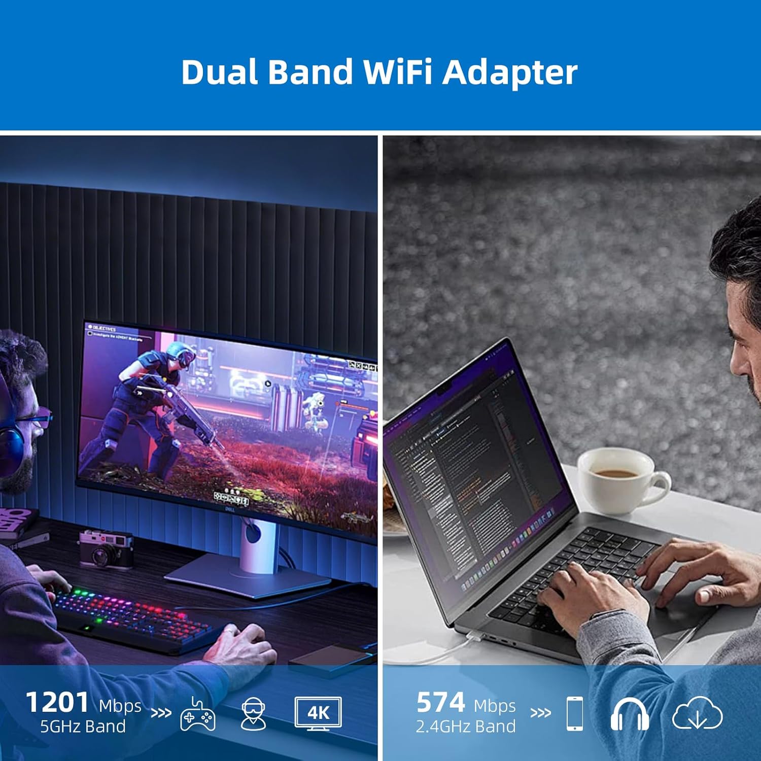 Thumbnail 3 de DBIT AX1800 USB WiFi 6 Adapter