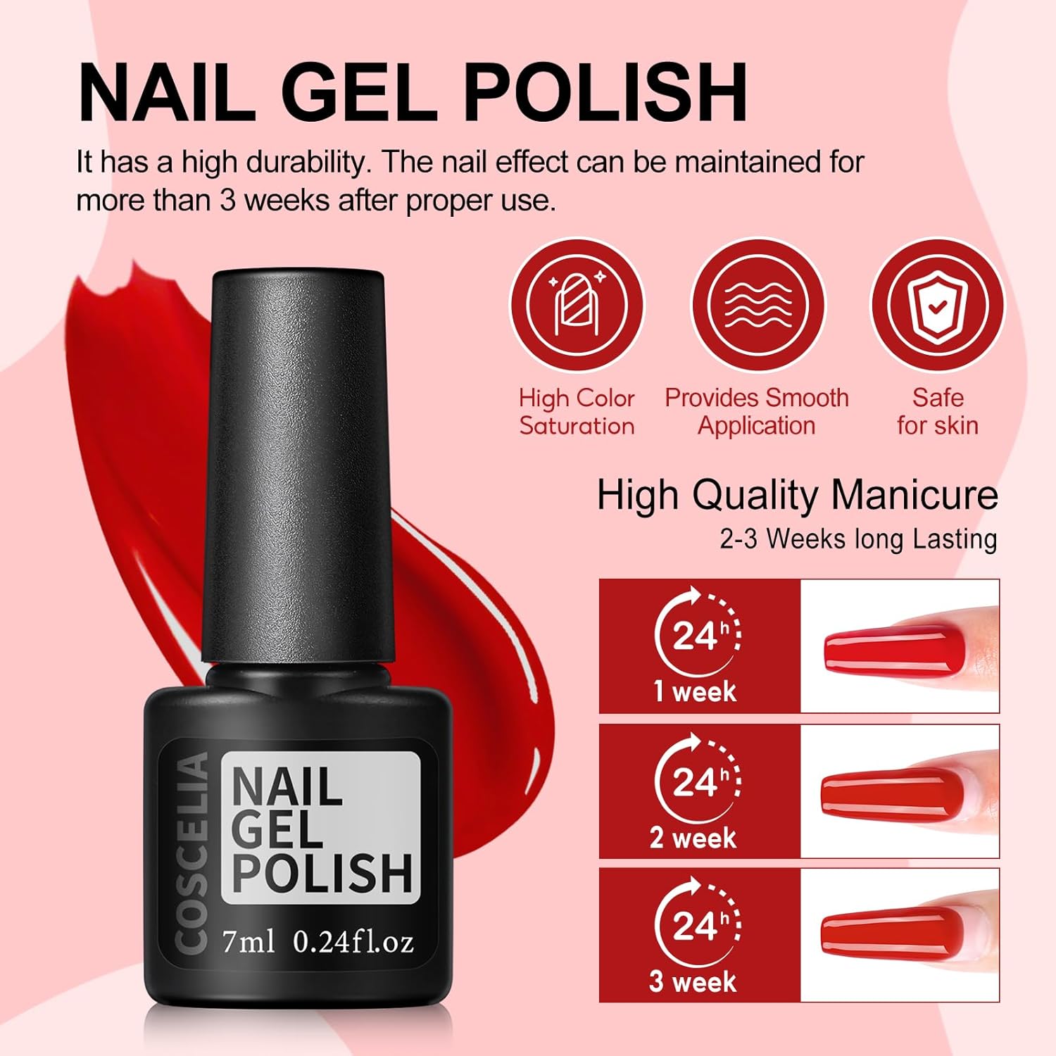 Thumbnail 4 de COSCELIA 53pcs Gel Nail Polish Kit with UV Light 💅