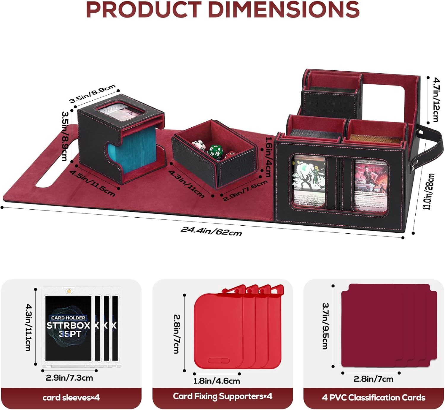 Detalle de STTRBOX Trading Card Storage Box 600+ ๐