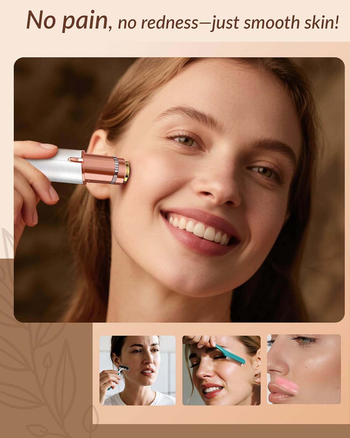 Detalle de Facial Hair Remover Rechargeable for Women ⚕