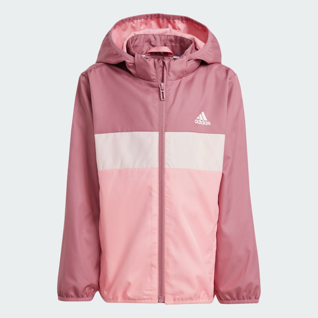 Detalle 2 de Cortavientos WIND.RDY Tiberio de Adidas: protección al viento en rosa para tus salidas