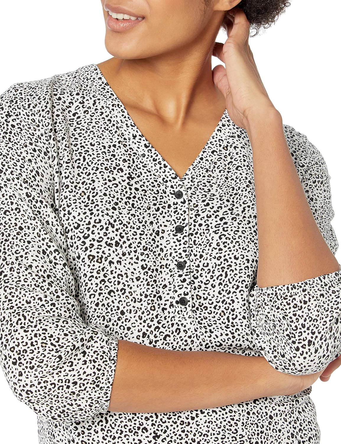 Thumbnail 2 de Amazon Essentials Women's 3/4 Sleeve Pop-Over Shirt