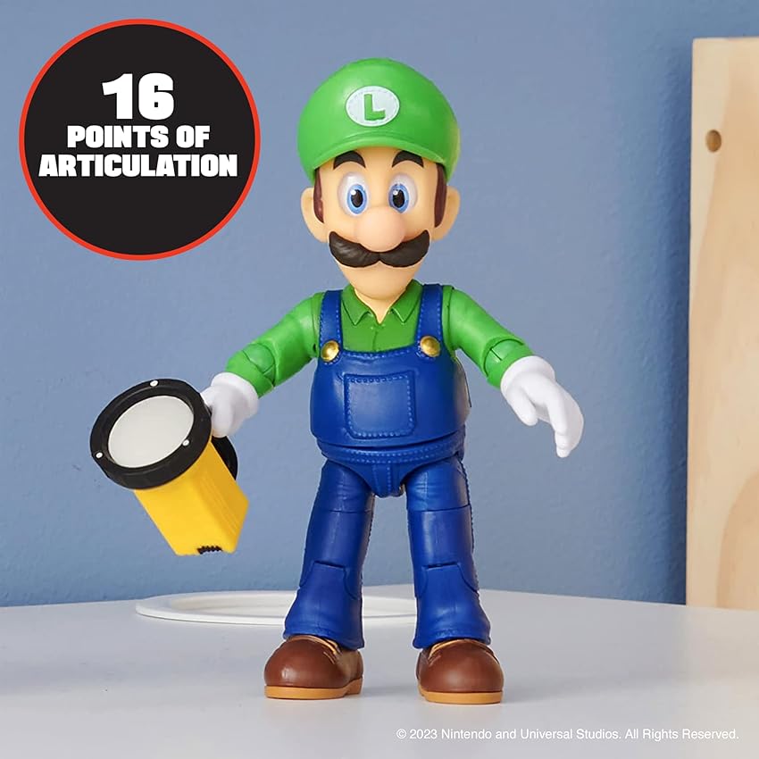 Thumbnail 4 de Nintendo Super Mario - Figura Articulada de Luigi 🎮 13 cm