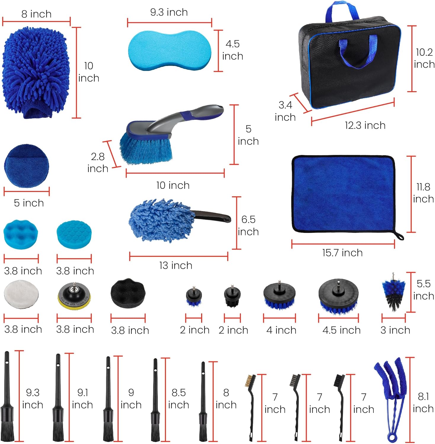 Thumbnail 2 de Bemece 29 Piece car detailing kit - 29pcs