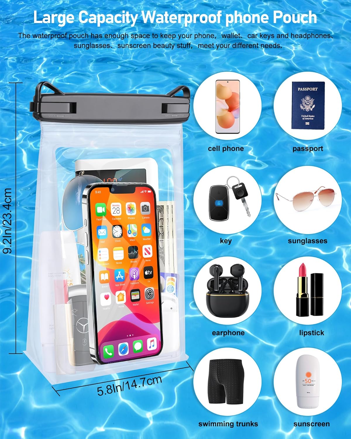 Thumbnail 1 de MR.LUYU Funda Impermeable y Estanca para Teléfonos