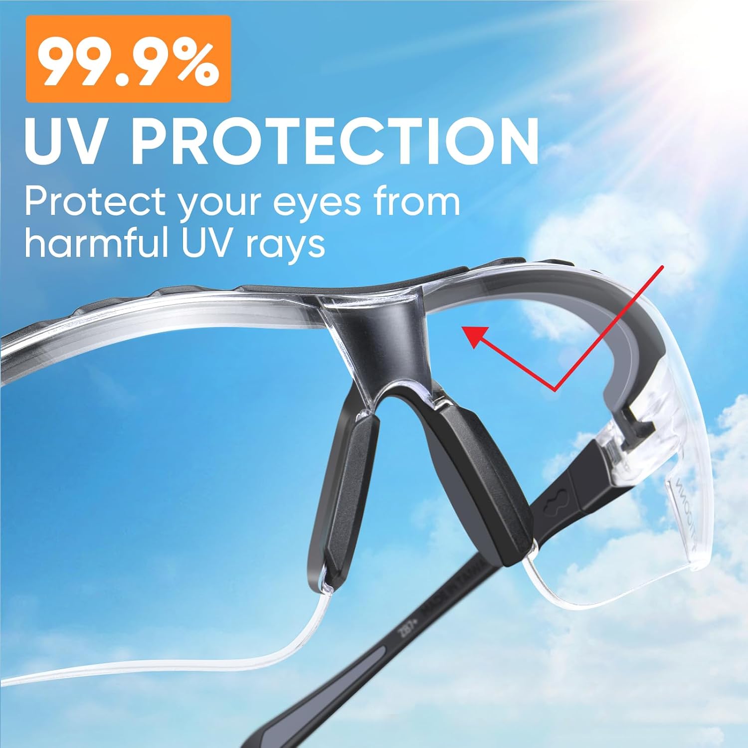 Thumbnail 2 de TICONN Anti-Fog Safety Glasses: Durable, Comfortable, UV-Blocking Eye Protection