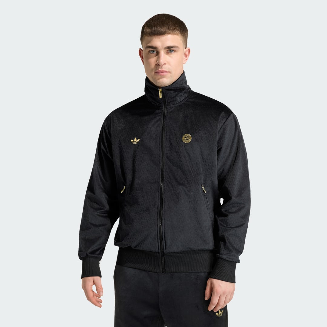 Detalle de Chaqueta deportiva FC Bayern de Adidas – Negro