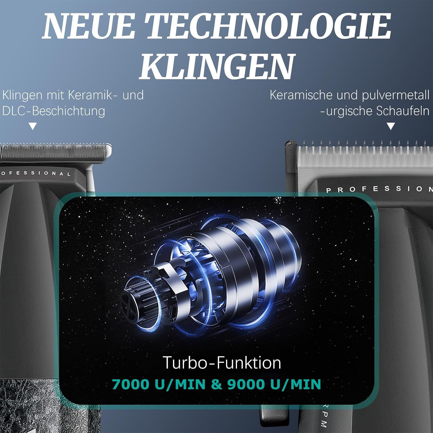 Detalle 2 de VGR 640 S3 3-in-1 Herren-Haarschneidemaschine: Haarschneider, Trimmer & Folienrasierer-Set