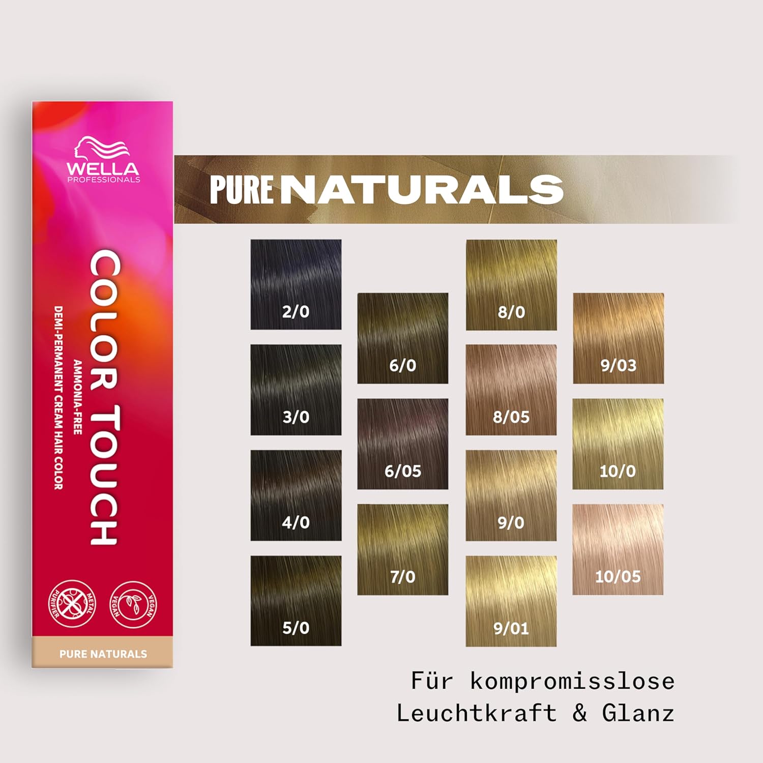 Thumbnail 5 de Wella Professionals Color Touch Pure Naturals – ammoniakfreie vegane Intensivtönung mit Metal Purifier