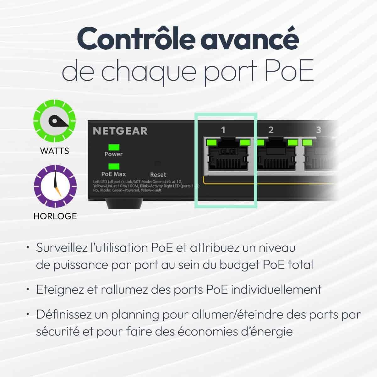 Thumbnail 3 de NETGEAR S350 Switch manageable PoE+ 10 ports