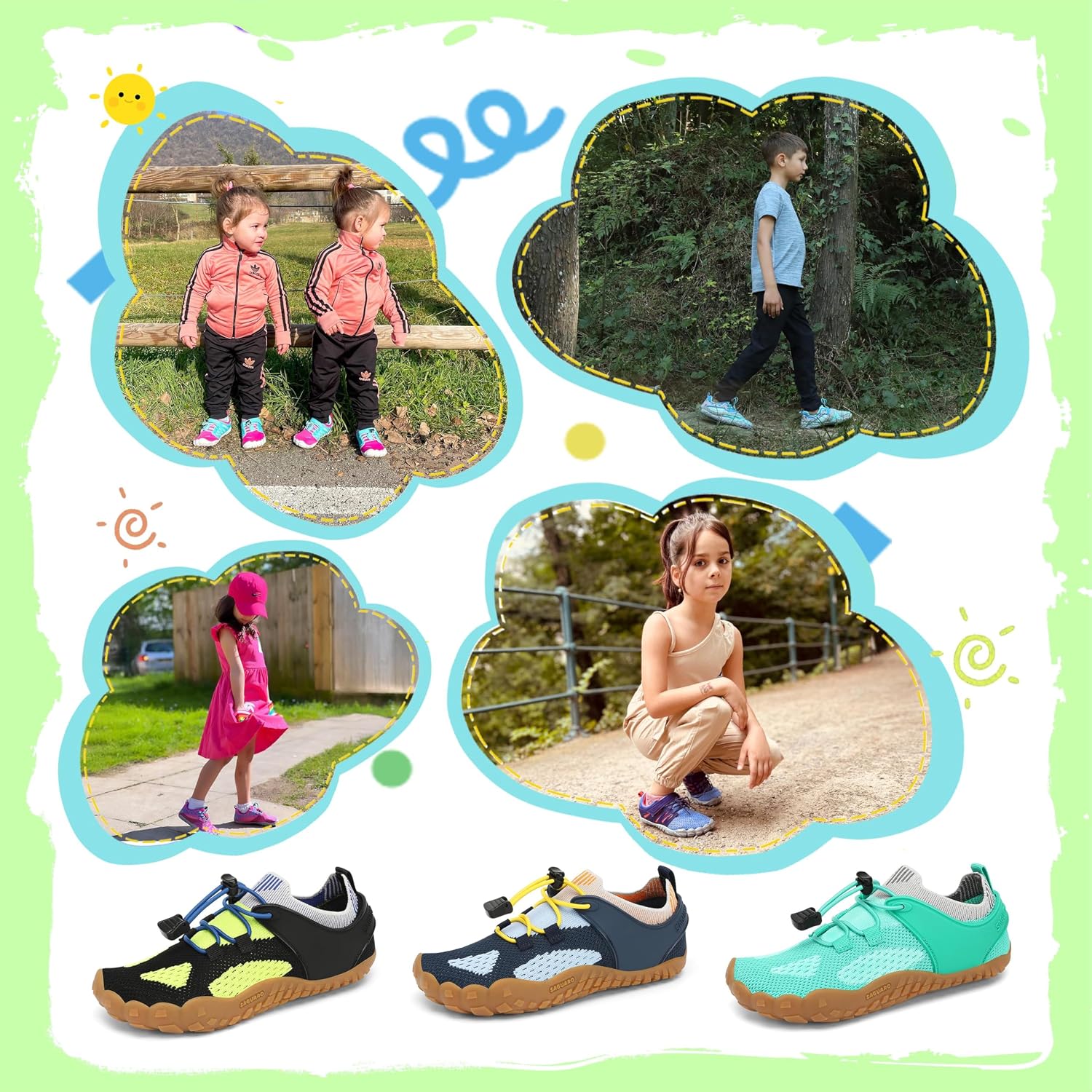 Thumbnail 6 de SAGUARO Barfußschuhe Kinder Größe 24–36