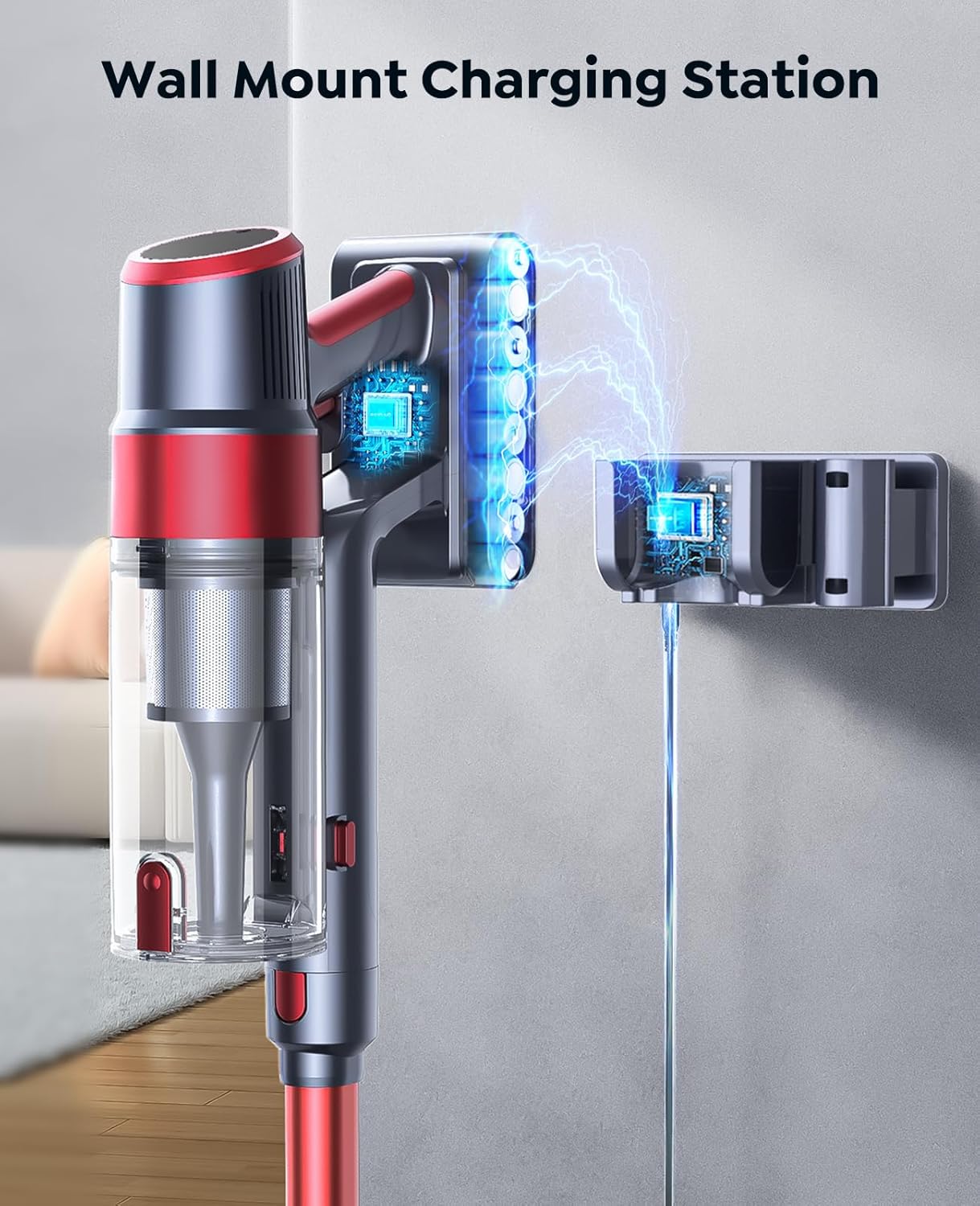 Thumbnail 6 de SunSare Cordless Vacuum Cleaner (50KPa/600W) with Touchscreen, AUTO Mode and 65 min runtime
