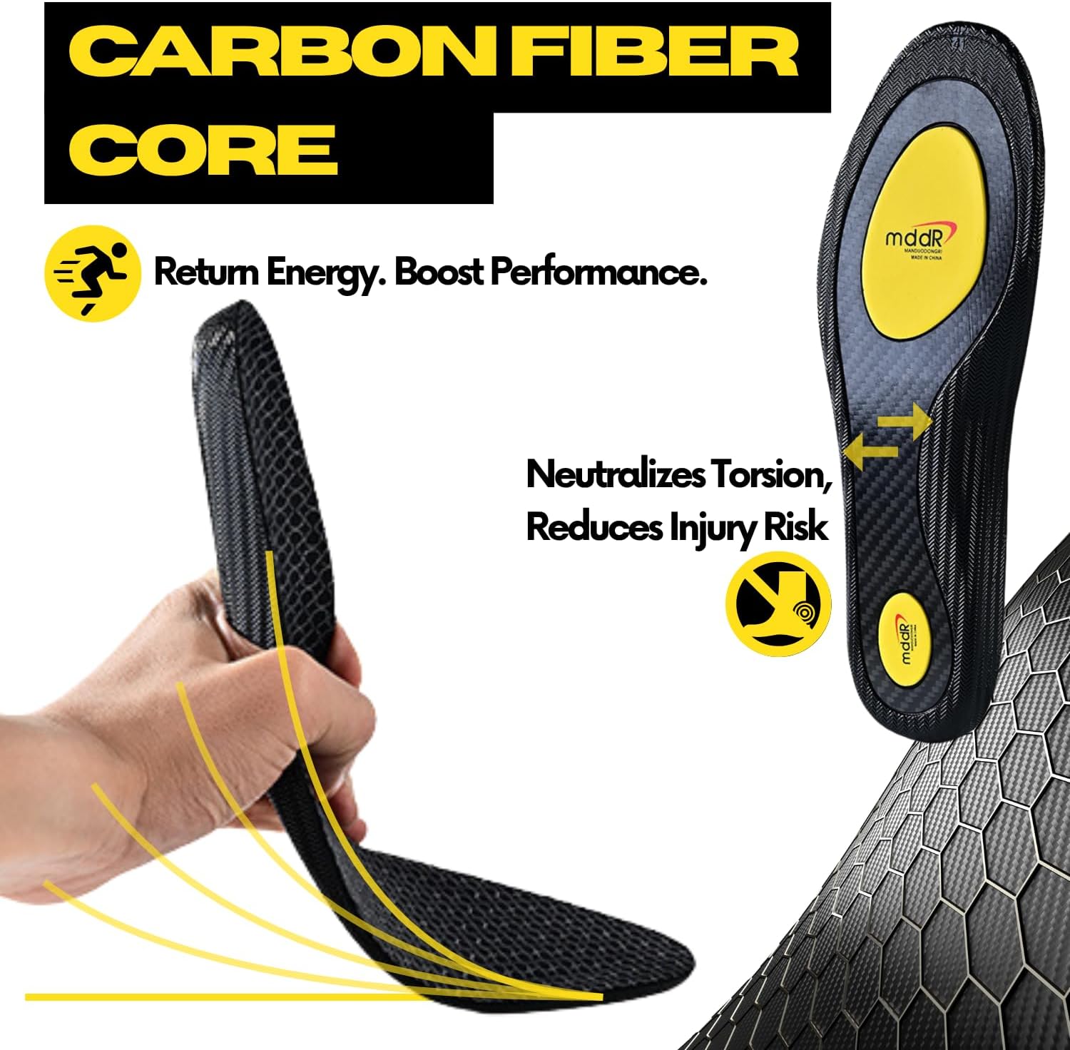 Thumbnail 1 de LIGVIV Athletic Insoles, Carbon Fiber