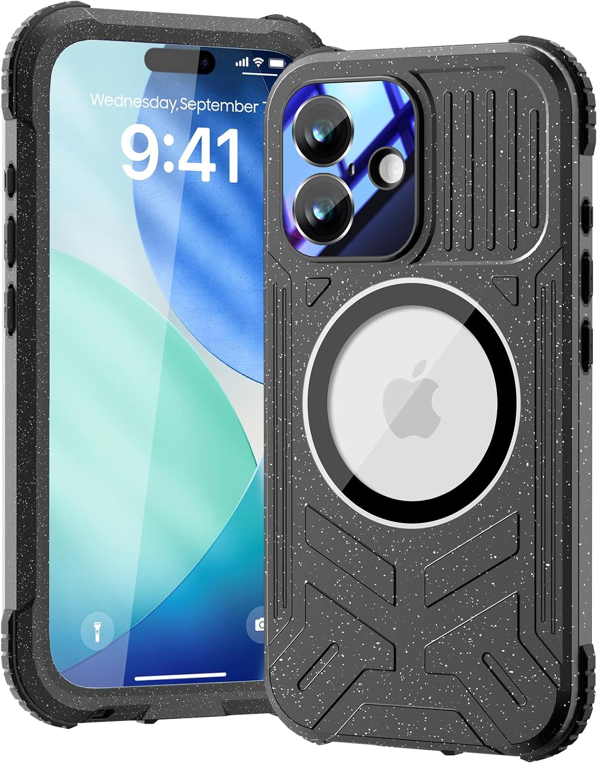Detalle de Beeasy iPhone 17 waterproof case with strap