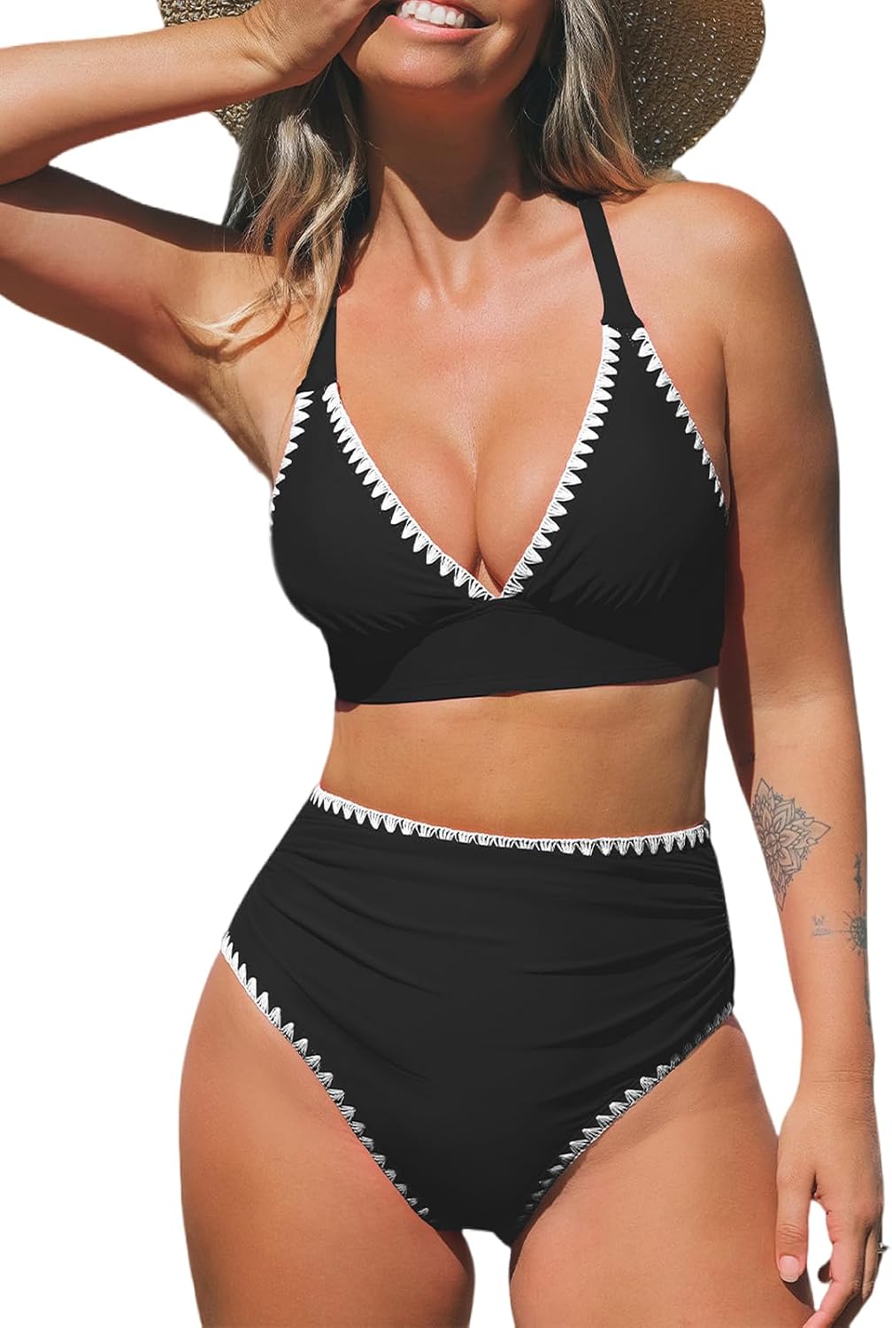 Detalle de CUPSHE Ensemble bikini taille haute femme