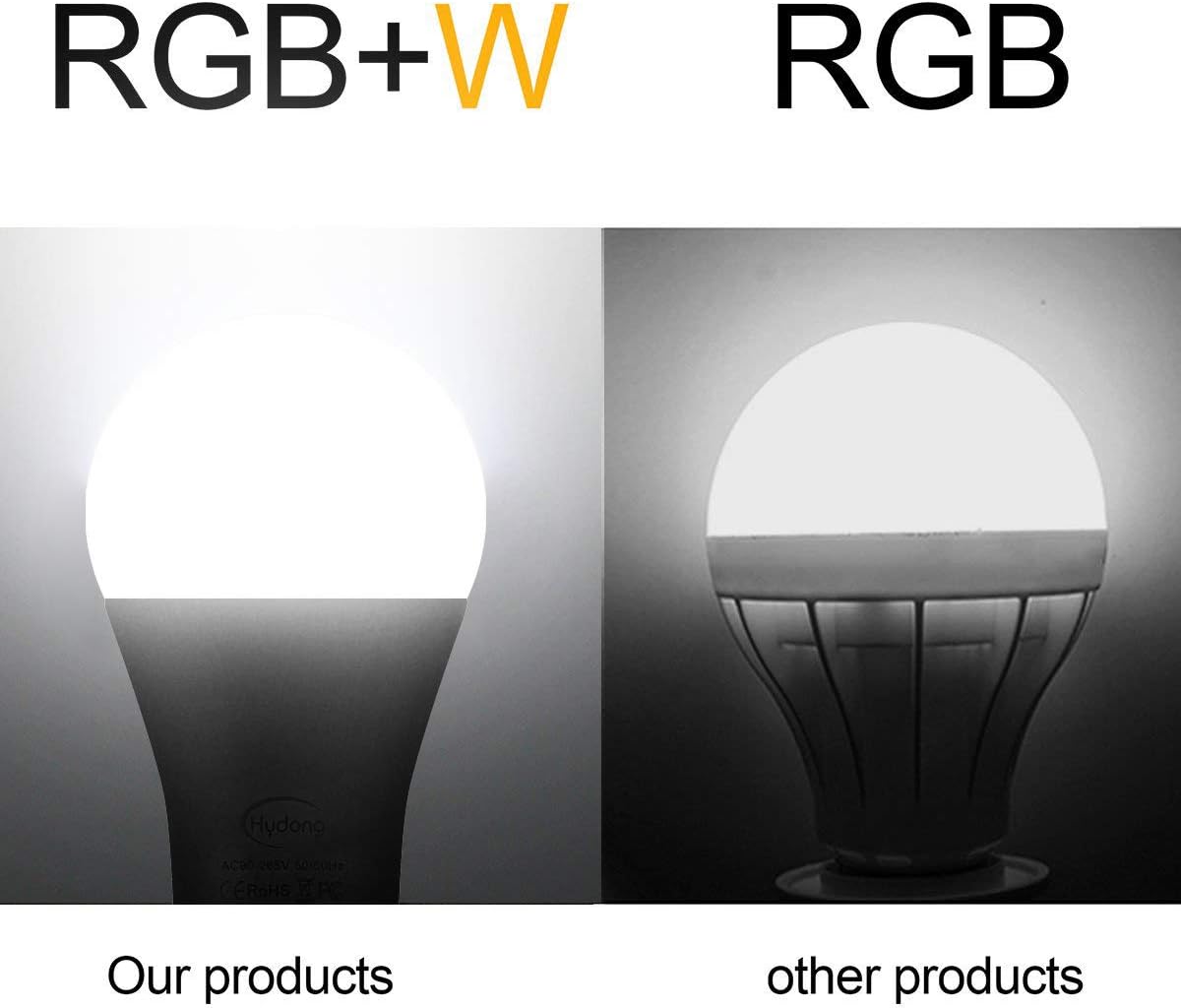 Thumbnail 1 de HYDONG Colour Changing Bulb B22 10W Dimmable (RGBW) with 21-key Remote