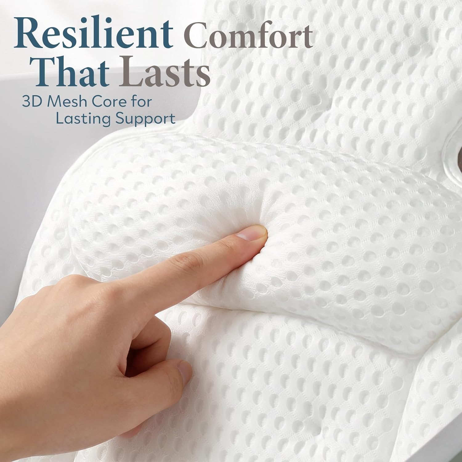 Detalle 2 de Tub bath pillow with 54 suction cups