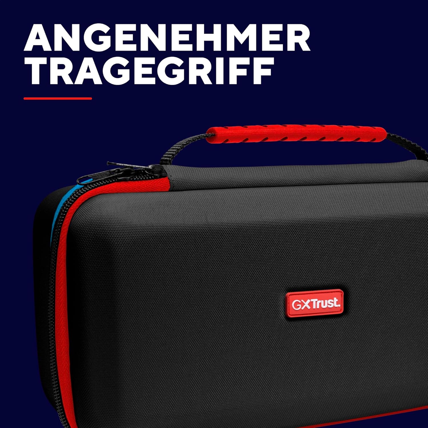 Thumbnail 2 de GXTrust 1252RB XL Hartschalen-Tasche für Nintendo Switch 2 – Schutzhülle mit Tragegriff, Fächer für Joy-Cons und 12 Spiele