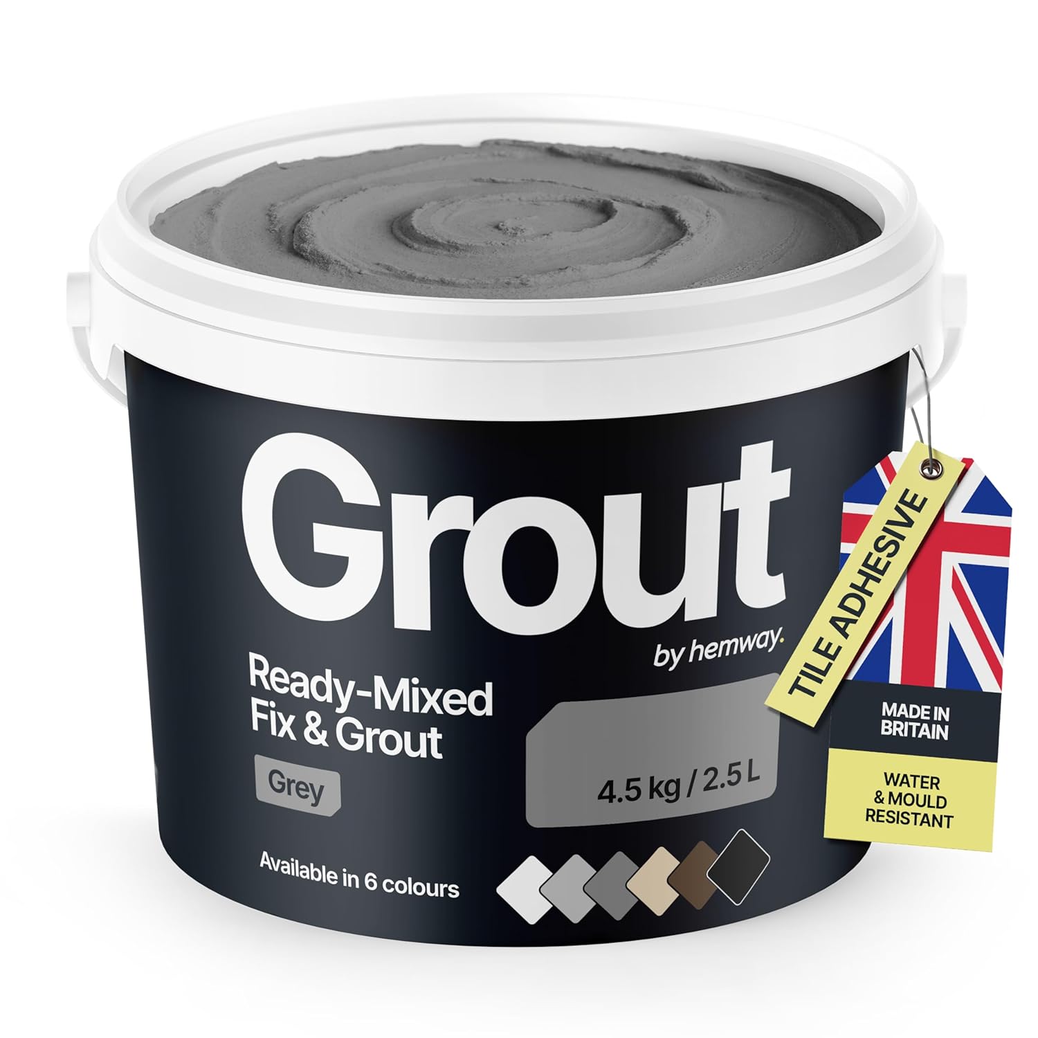 Hemway Grey Ready Mixed Grout 4.5kg