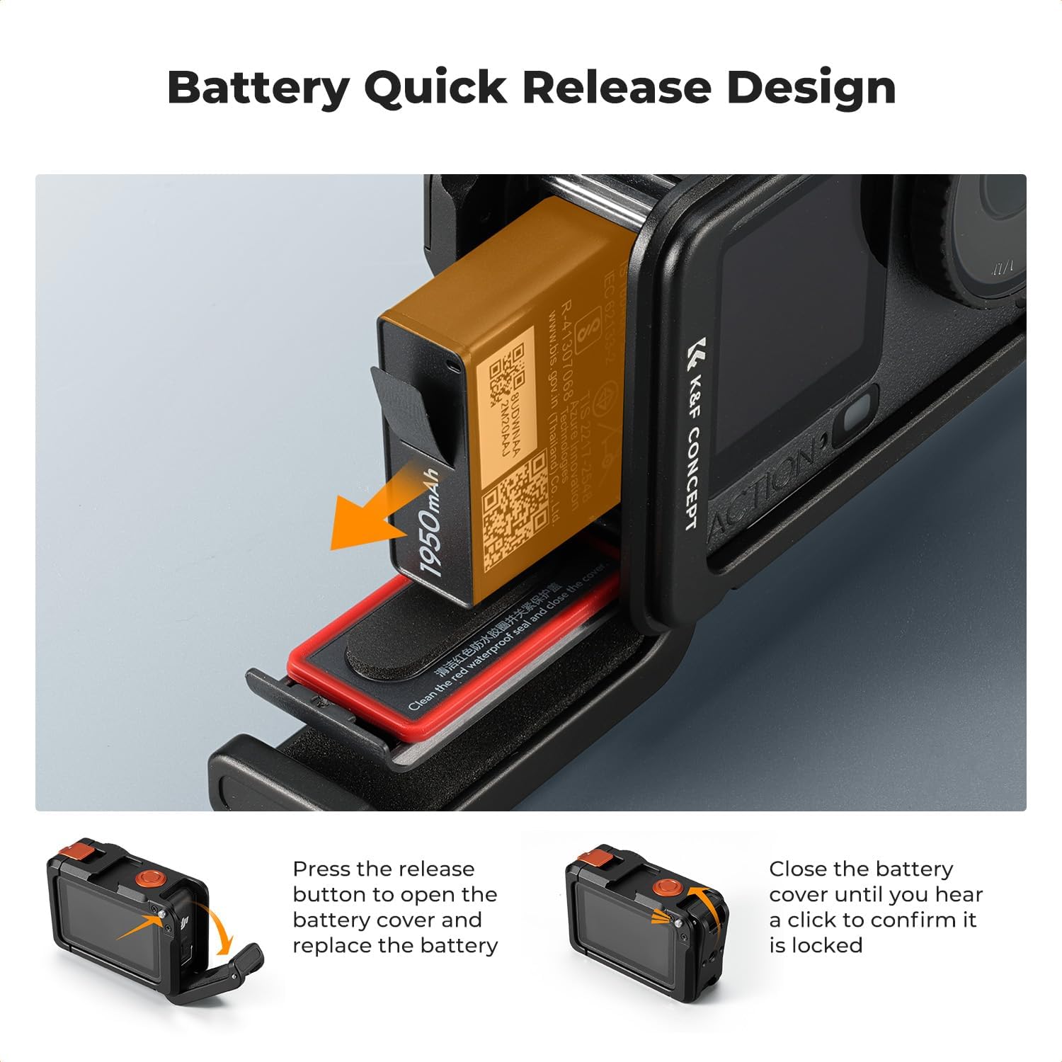 Thumbnail 4 de K&F CONCEPT Alloy Cage for Osmo Action 6