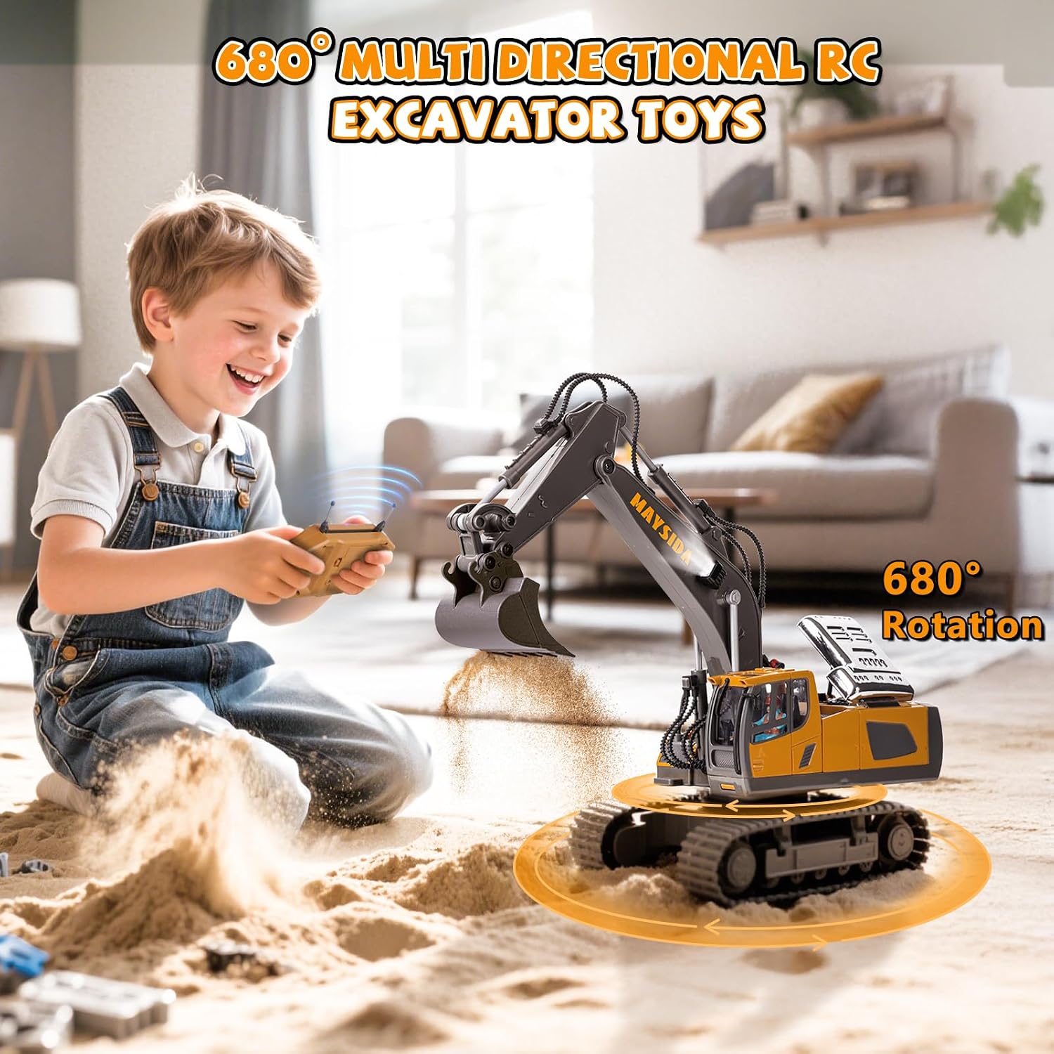 Detalle de maysida Excavadora teledirigida 2,4 GHz