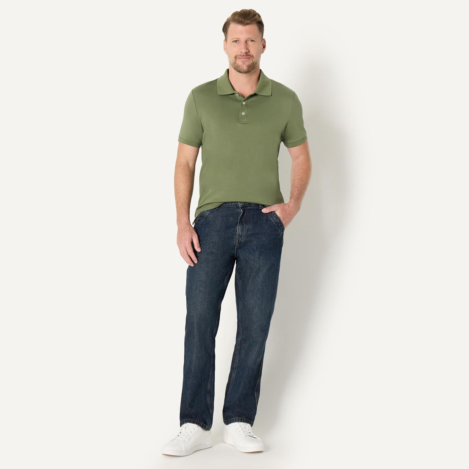 Detalle de Amazon Essentials Men’s Slim Fit Interlock Polo Shirt