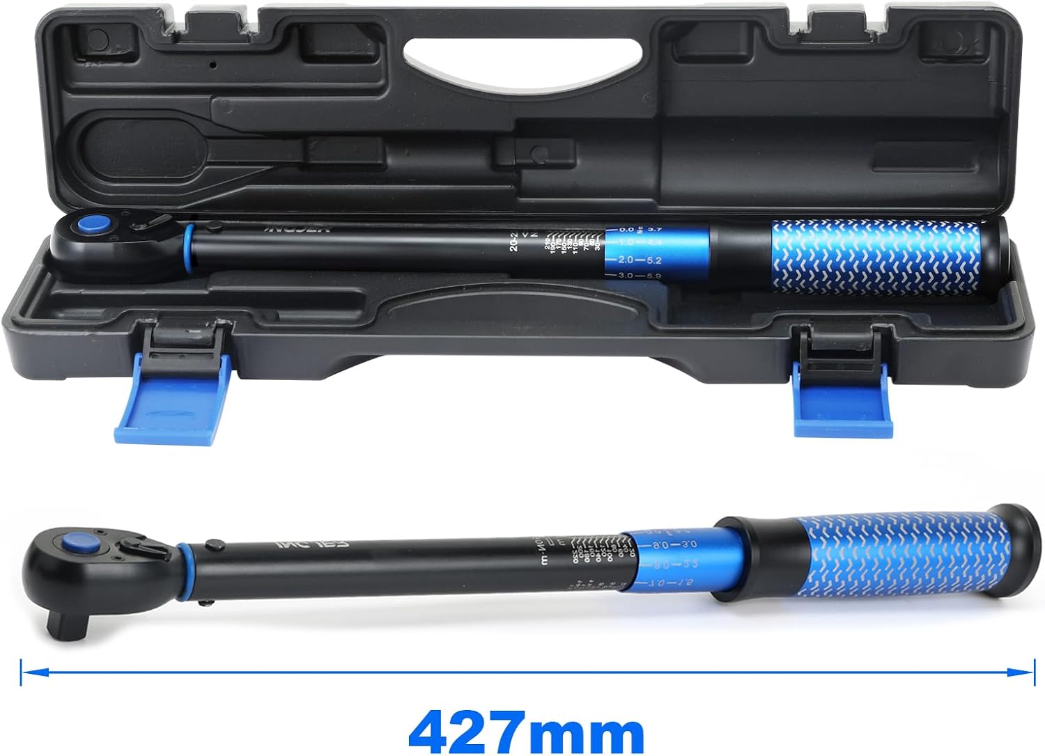 Thumbnail 6 de INGJER Torque Wrench Auto Upgrade 1/2 in – 20-220NM, 72-Tooth Dual-Direction Grip, Chrome Vanadium