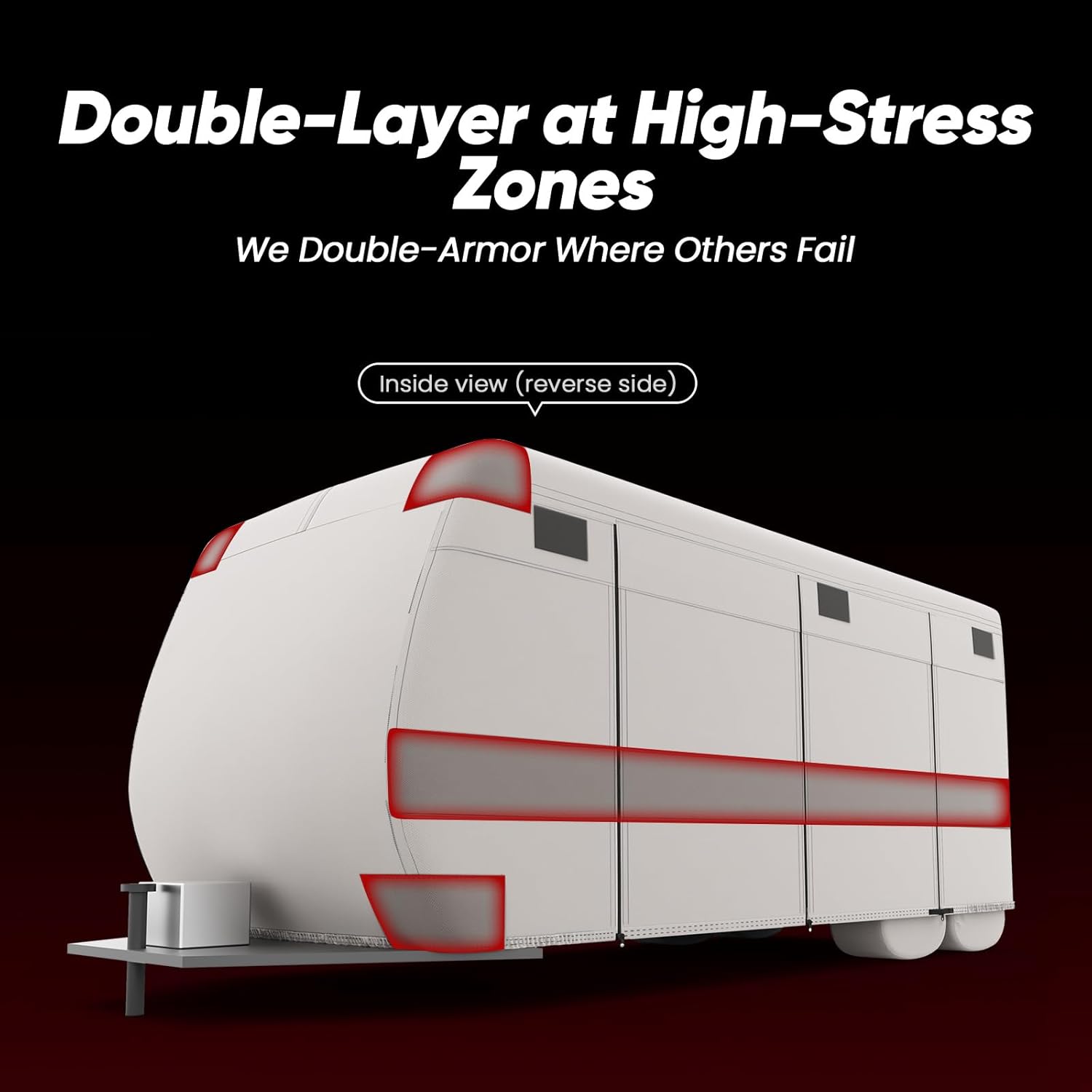 Detalle 1 de KING BIRD RV Cover for 20-22ft Travel Trailers