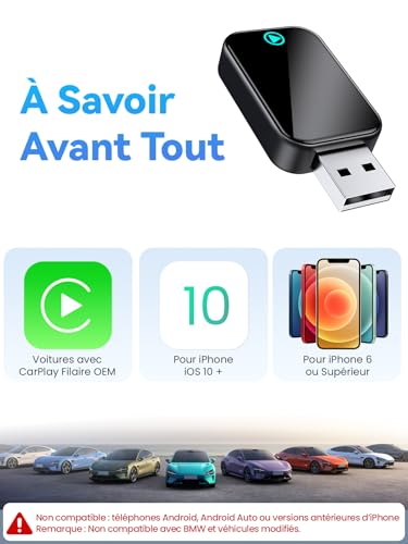 Thumbnail 6 de Alltotive S2 Mini: Adaptateur CarPlay sans Fil pour iPhone – Plug & Play, USB-C/USB-A