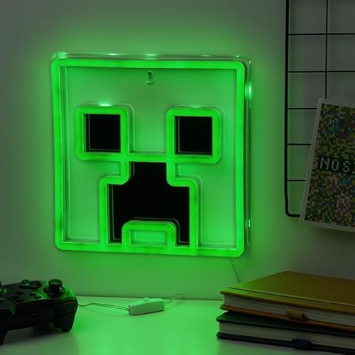 Thumbnail 1 de Paladone Creeper LED Wall-Mount: Luce LED in stile Minecraft, 25 cm, da parete