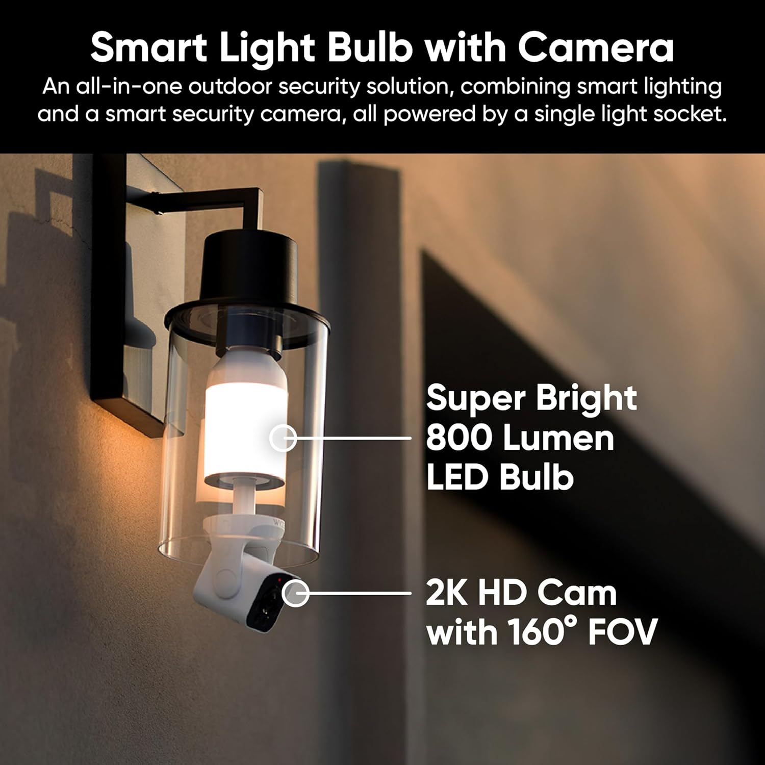 Thumbnail 3 de Wyze Bulb Cam 2K HD Outdoor Camera 2 Pack