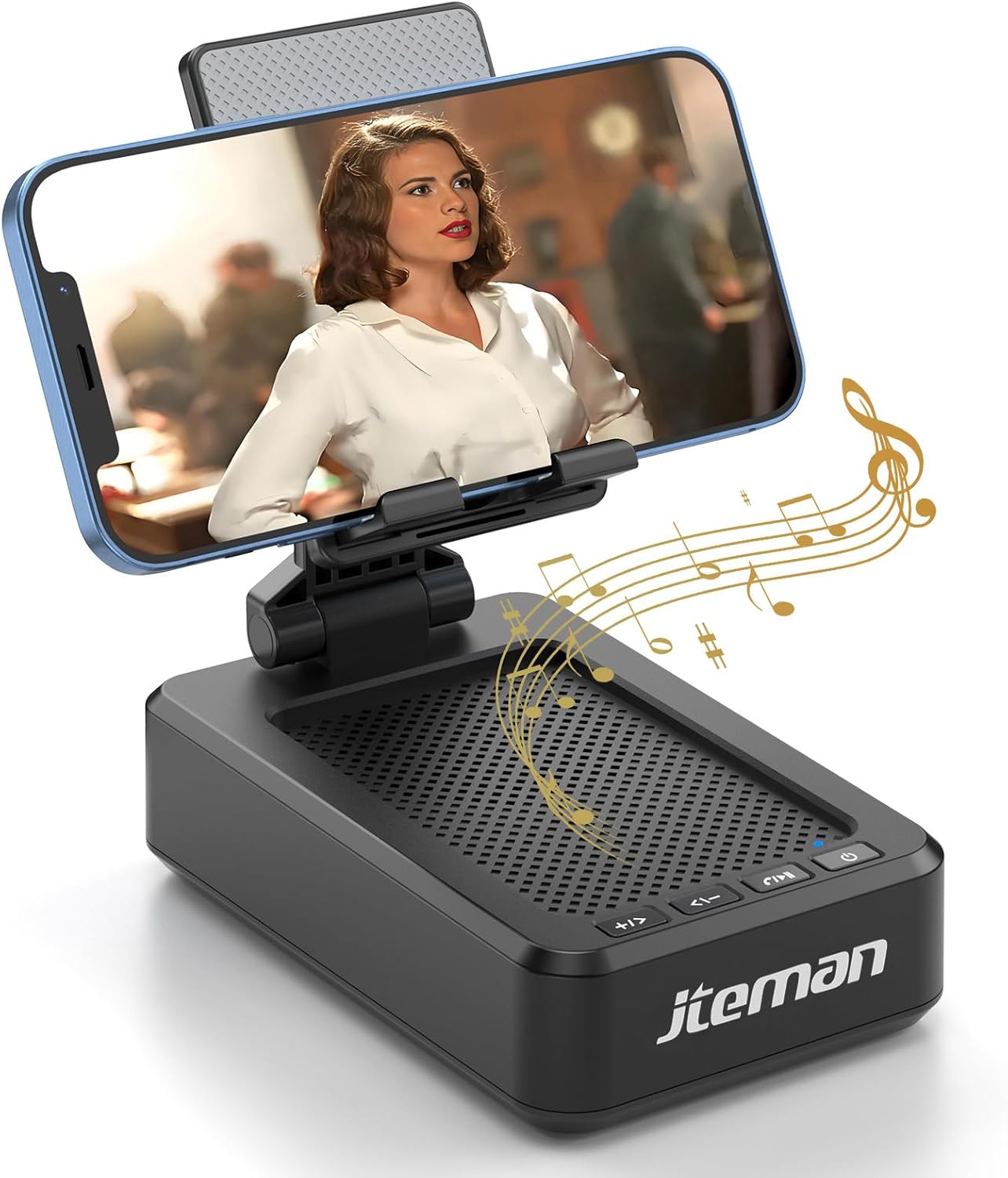 Detalle de Cell Phone Stand with Wireless Bluetooth Speaker