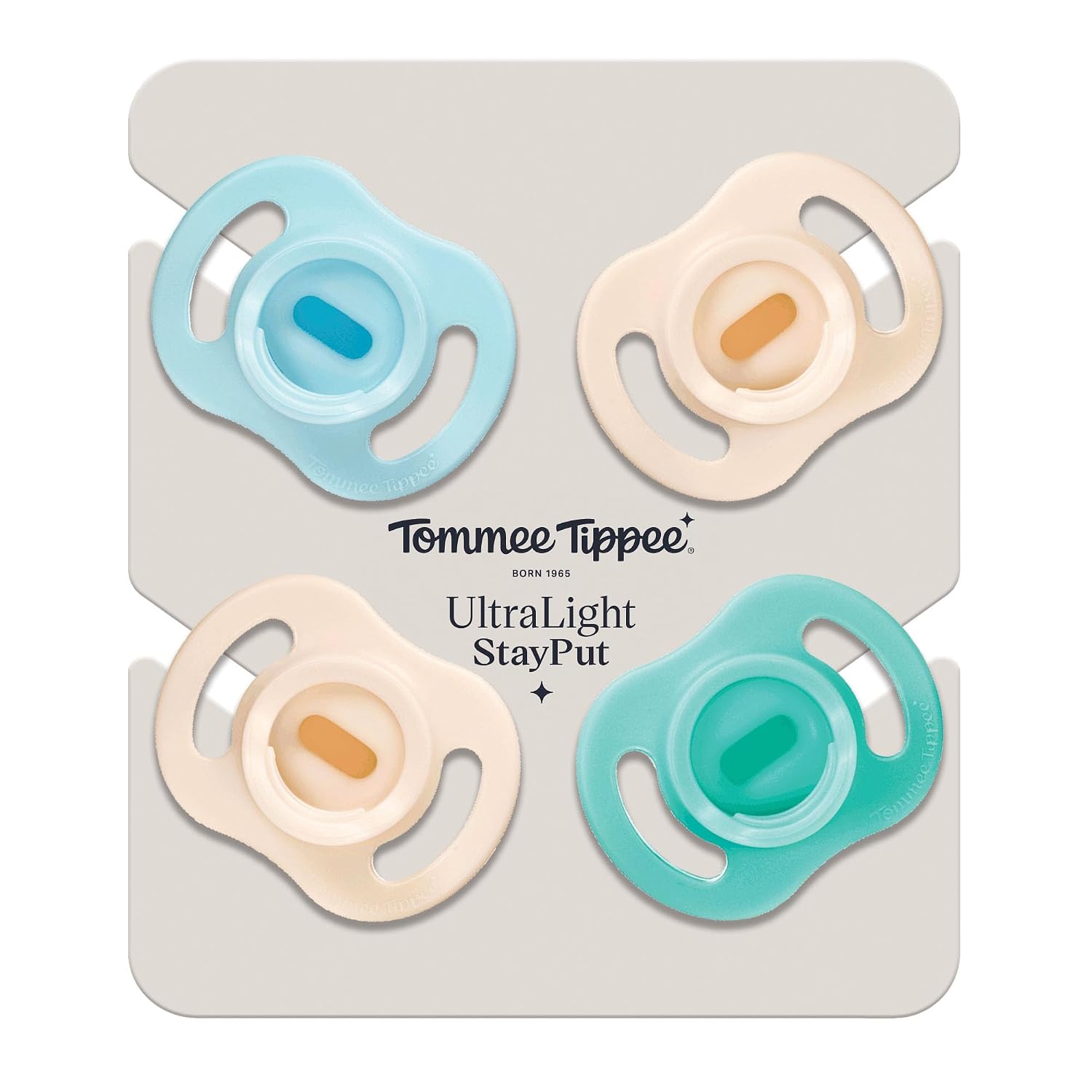 Detalle 2 de Tommee Tippee Ultraleichter StayPut Schnuller 0-6m 4er-Pack