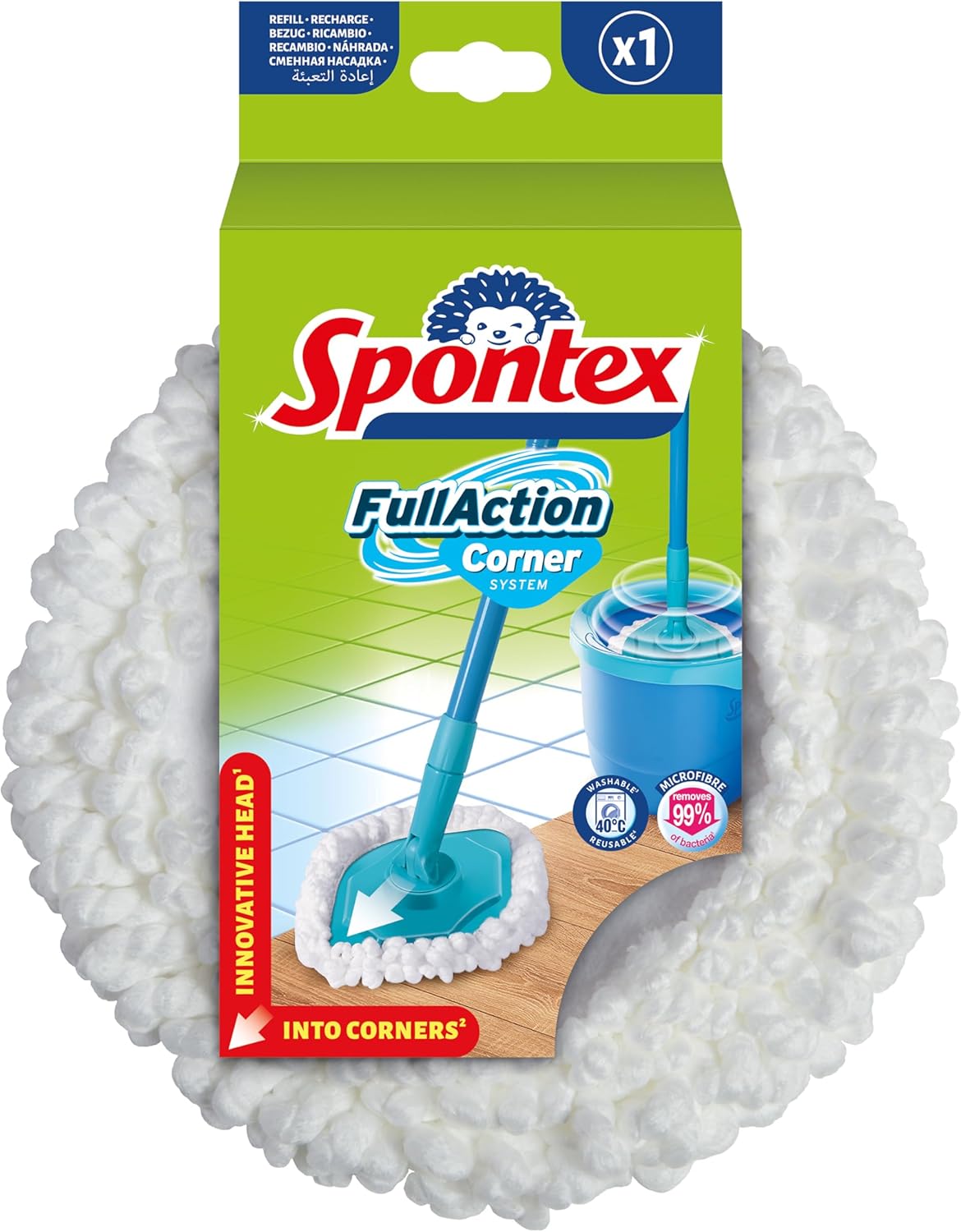 Spontex Recambio de cabezal de mopa giratoria