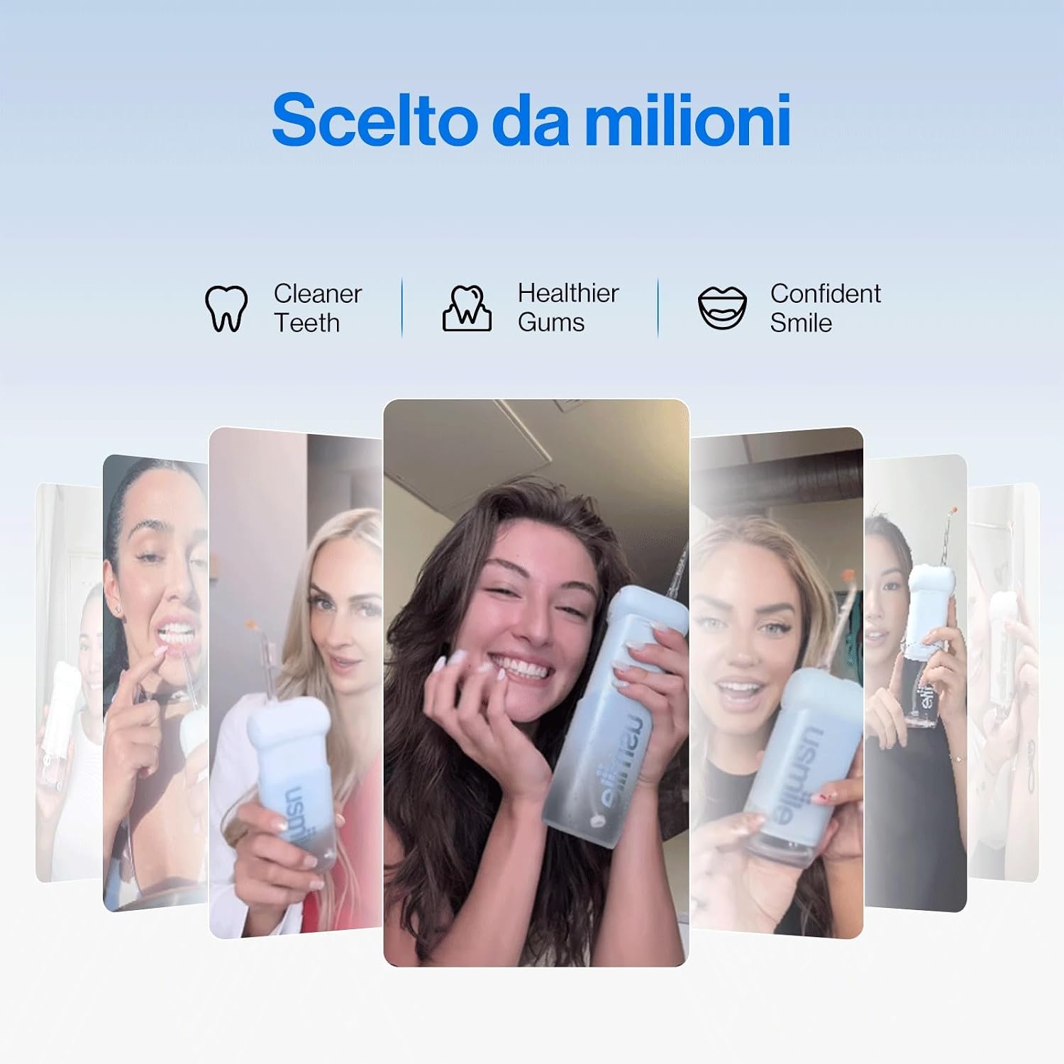 Thumbnail 6 de usmile C10 irrigatore orale portatile con batteria fino a 95 giorni e 4 modalità di pulizia