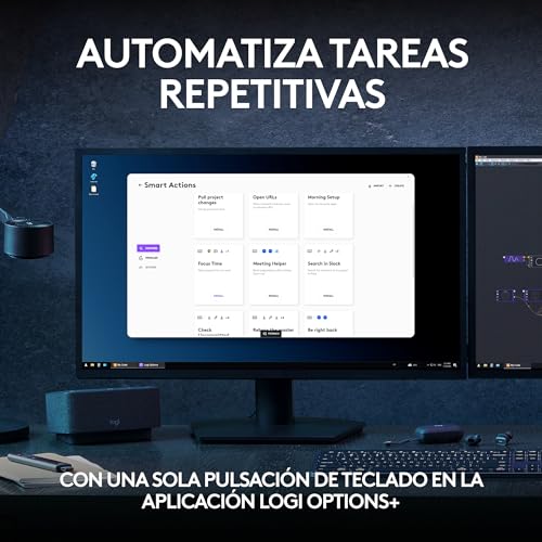 Detalle de Logitech MX Keys S: Teclado inalámbrico de perfil bajo para escritura fluida y multitarea