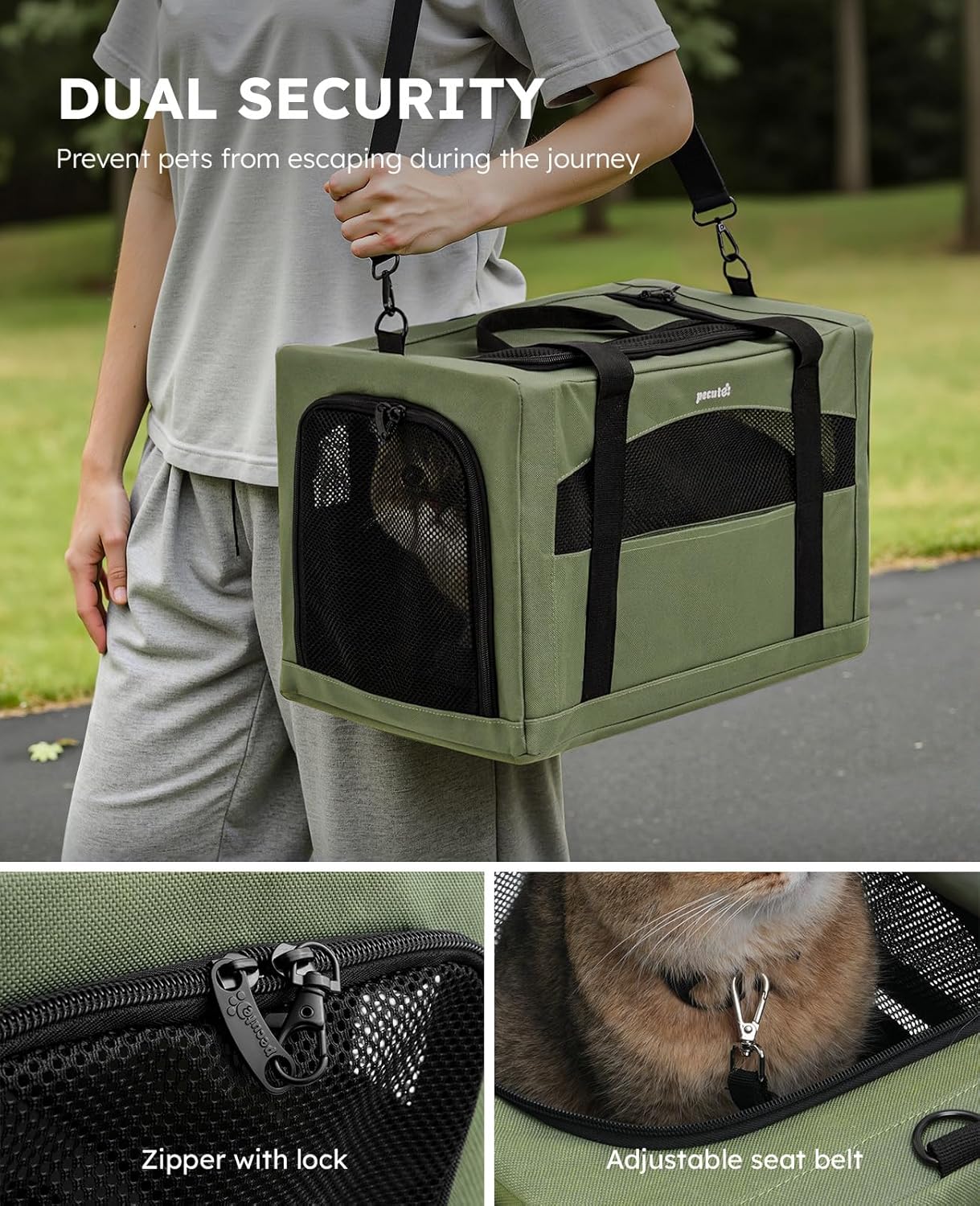 Thumbnail 3 de pecute Cat Carrier Stable 43x28x28cm