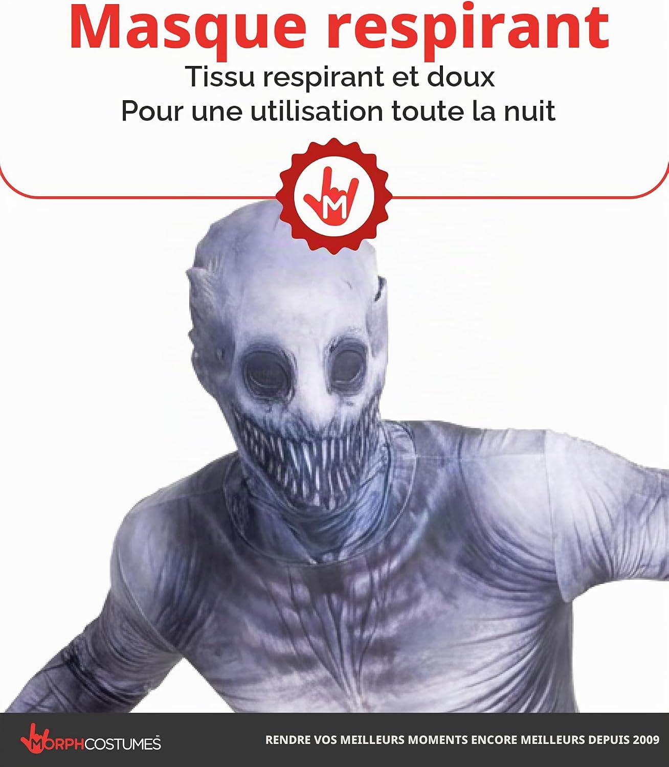Detalle de Morphsuits Le Rateau Déguisement Mythe Monstre – Taille X-Grand (176 cm à 185 cm)