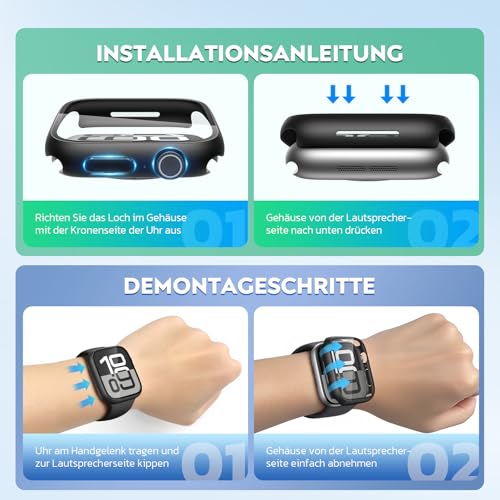 Thumbnail 7 de Misxi Hülle für Apple Watch SE 3, 2 Stück ⚙
